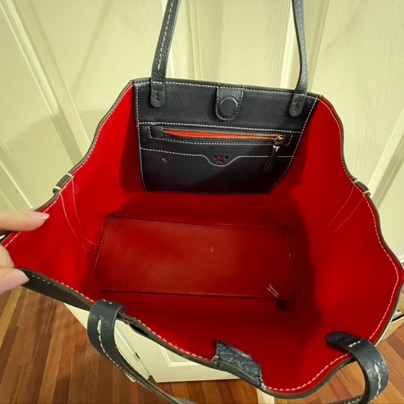 Tory Burch Perforated Logo Tote - Picture 2 of 5